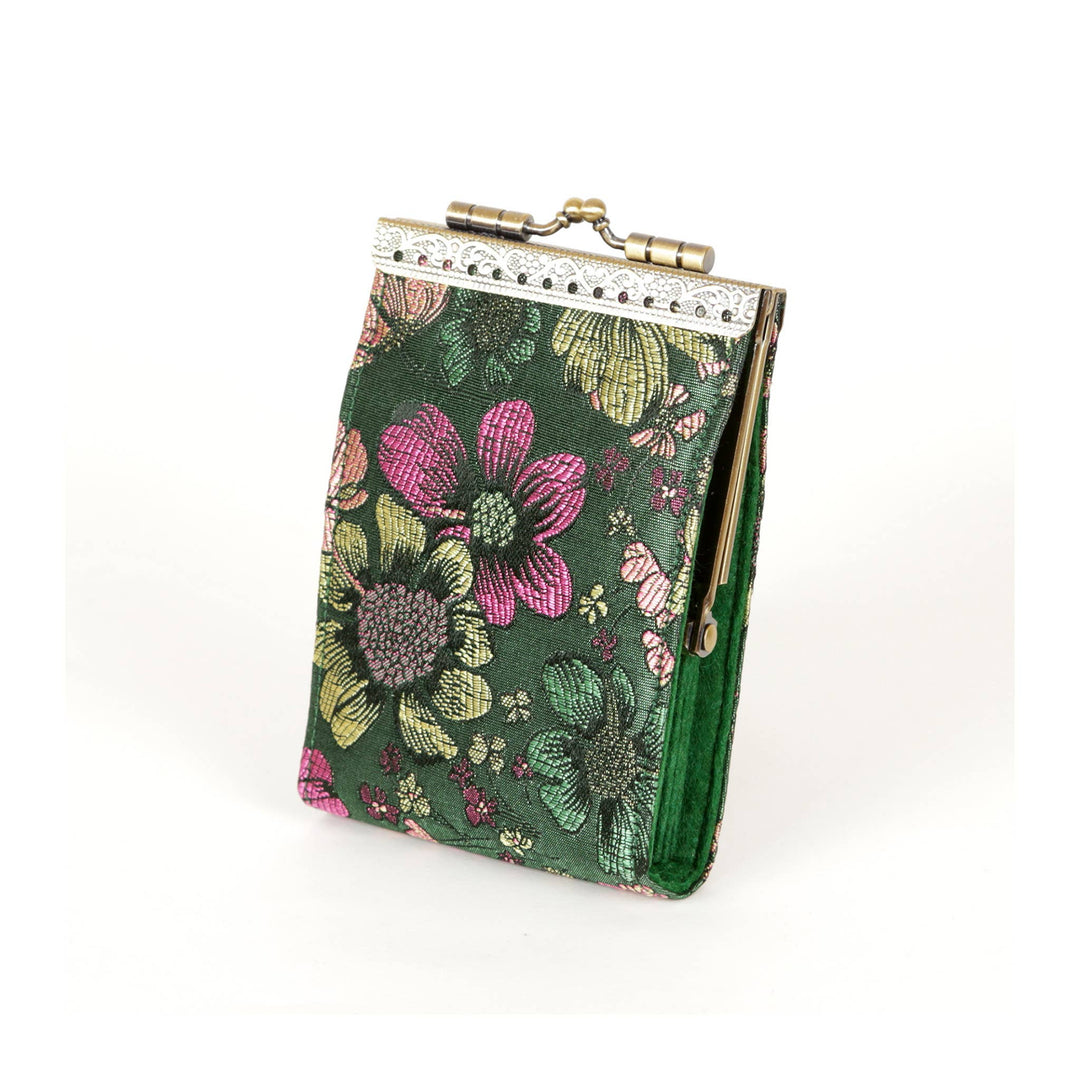 Bamboo Leaves Brocade Card Holder with RFID Protection-12-Gifts-Cathayana-Krista Anne's Boutique, Women's Fashion and Accessories Located in Oklahoma City, OK and Black Mountain, NC