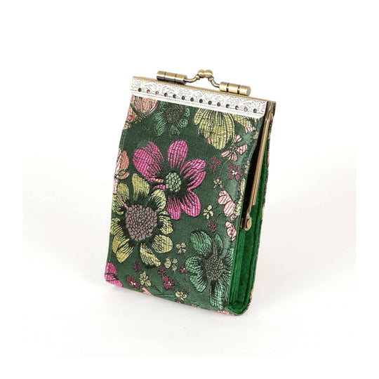 Bamboo Leaves Brocade Card Holder with RFID Protection-12-Gifts-Cathayana-Krista Anne's Boutique, Women's Fashion and Accessories Located in Oklahoma City, OK and Black Mountain, NC