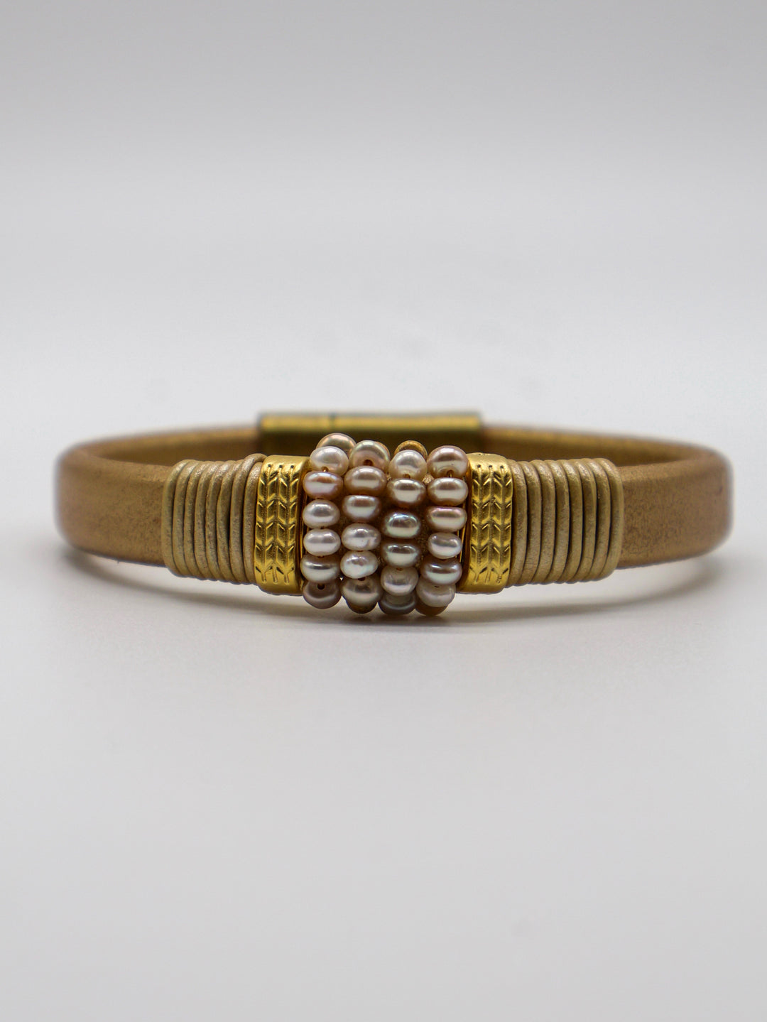 BW-22-64 - Pearl Wrapped Leather Bracelet-10-Jewelry-Michele Busch Jewelry-Krista Anne's Boutique, Women's Fashion and Accessories Located in Oklahoma City, OK and Black Mountain, NC