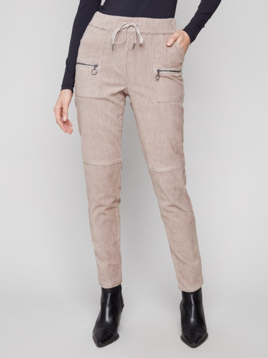 C5438RR-663B - Pull-On Baby Corduroy Jogger Pant With Zip Pockets-04-Bottoms-Charlie B.-Krista Anne's Boutique, Women's Fashion and Accessories Located in Oklahoma City, OK and Black Mountain, NC