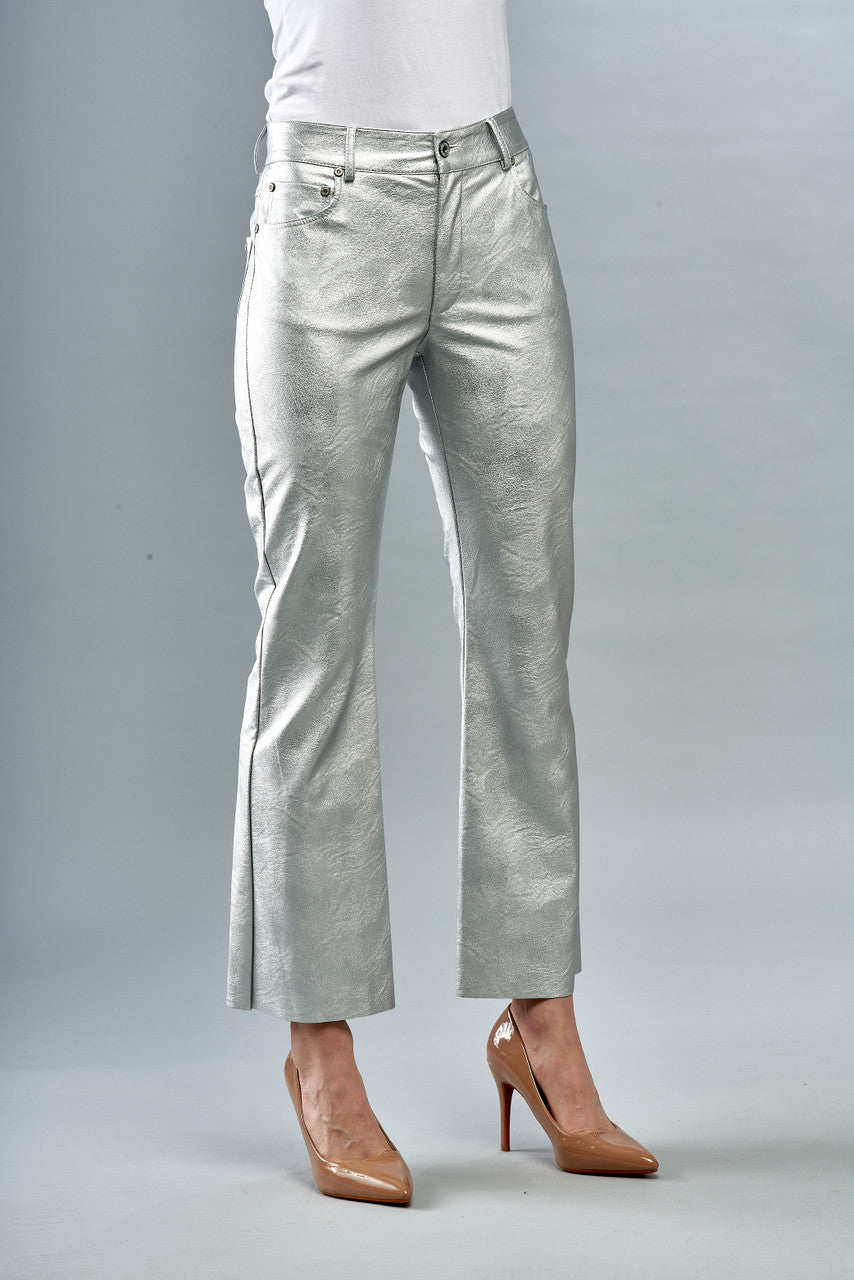 BCP8712 - Metallic Vegan Leather Jeans-04-Bottoms-Insight-Krista Anne's Boutique, Women's Fashion and Accessories Located in Oklahoma City, OK and Black Mountain, NC