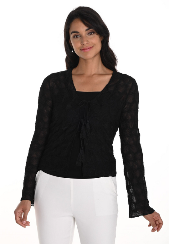 256441 - Sheer Lightweight Shrug-01-Jackets/Blazers-Frank Lyman-Krista Anne's Boutique, Women's Fashion and Accessories Located in Oklahoma City, OK and Black Mountain, NC