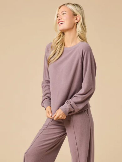 4200-8T - Vintage Velvet Raglan Crew Top-02-Tops/Blouses-Softies-Krista Anne's Boutique, Women's Fashion and Accessories Located in Oklahoma City, OK and Black Mountain, NC