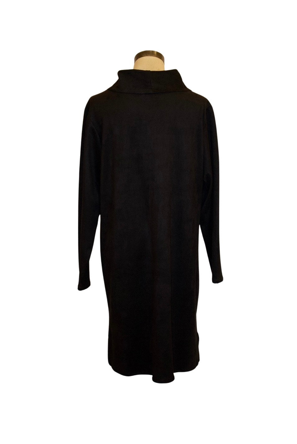S666 - Cowl Neck Suede Dress-06-Dresses/Jumpsuits-Toofan-Krista Anne's Boutique, Women's Fashion and Accessories Located in Oklahoma City, OK and Black Mountain, NC