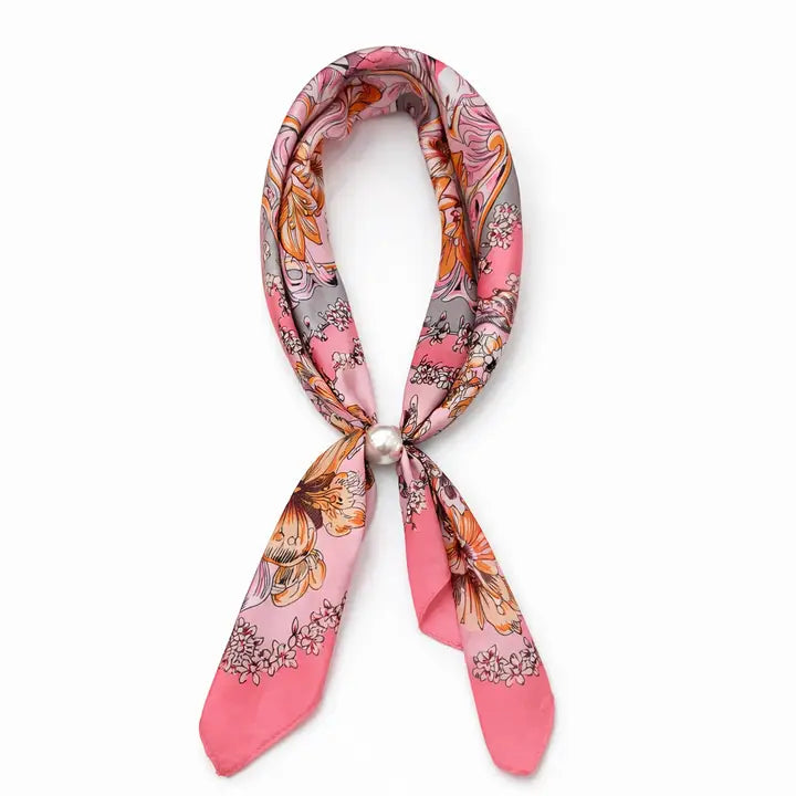 NK8115 - Magnetic Scarf with Pearl-09-Accessories-Queens Designs-Krista Anne's Boutique, Women's Fashion and Accessories Located in Oklahoma City, OK and Black Mountain, NC