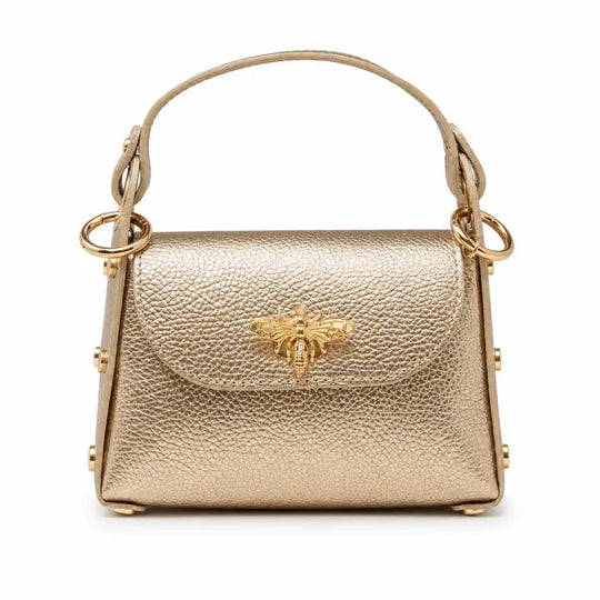 GF1085 - Bee Lock Mini Bag + Crossbody-09-Accessories-German Fuentes-Krista Anne's Boutique, Women's Fashion and Accessories Located in Oklahoma City, OK and Black Mountain, NC