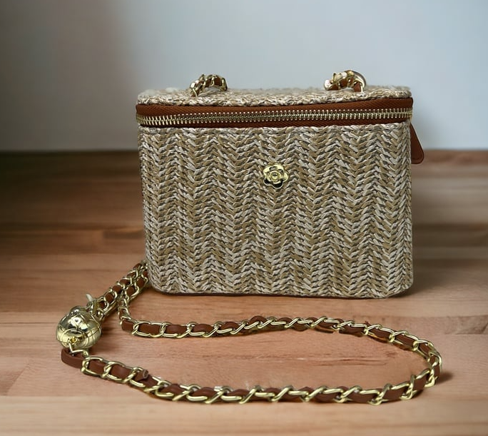 QS001 - Natural Woven Box Crossbody-9-Accessories-A Touch of Style-Krista Anne's Boutique, Women's Fashion and Accessories Located in Oklahoma City, OK