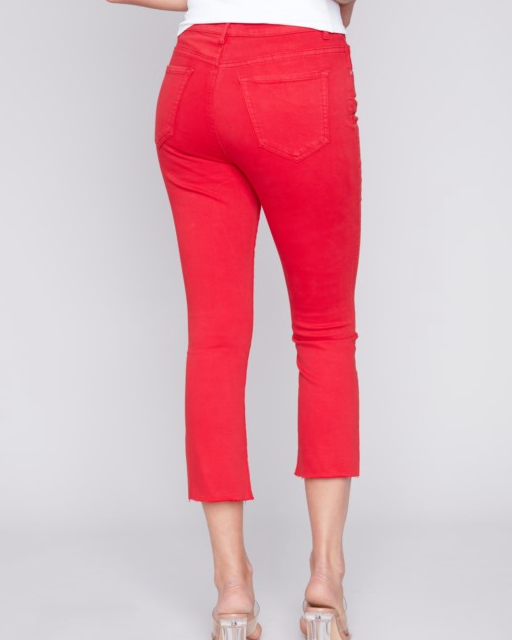 C5466 - Stretch Twill Cropped Pant-04-Bottoms-Charlie B.-Krista Anne's Boutique, Women's Fashion and Accessories Located in Oklahoma City, OK and Black Mountain, NC