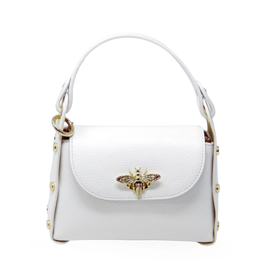 GF1085 - Bee Lock Mini Bag + Crossbody-09-Accessories-German Fuentes-Krista Anne's Boutique, Women's Fashion and Accessories Located in Oklahoma City, OK and Black Mountain, NC