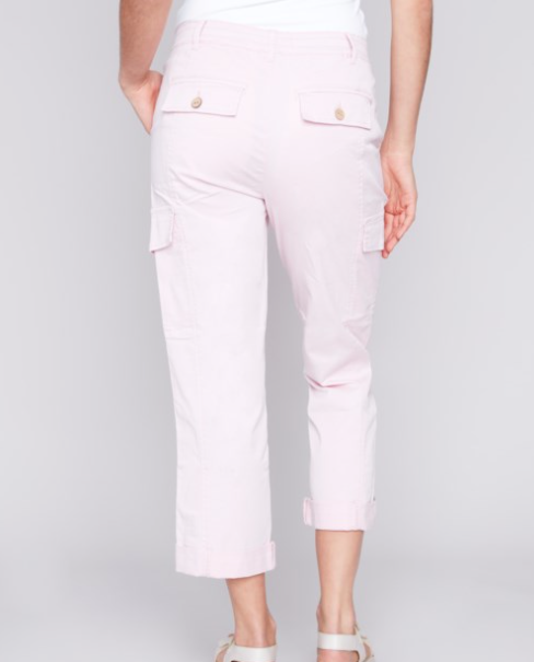 C5492-857B - Canvas Cargo Pant-04-Bottoms-Charlie B.-Krista Anne's Boutique, Women's Fashion and Accessories Located in Oklahoma City, OK and Black Mountain, NC