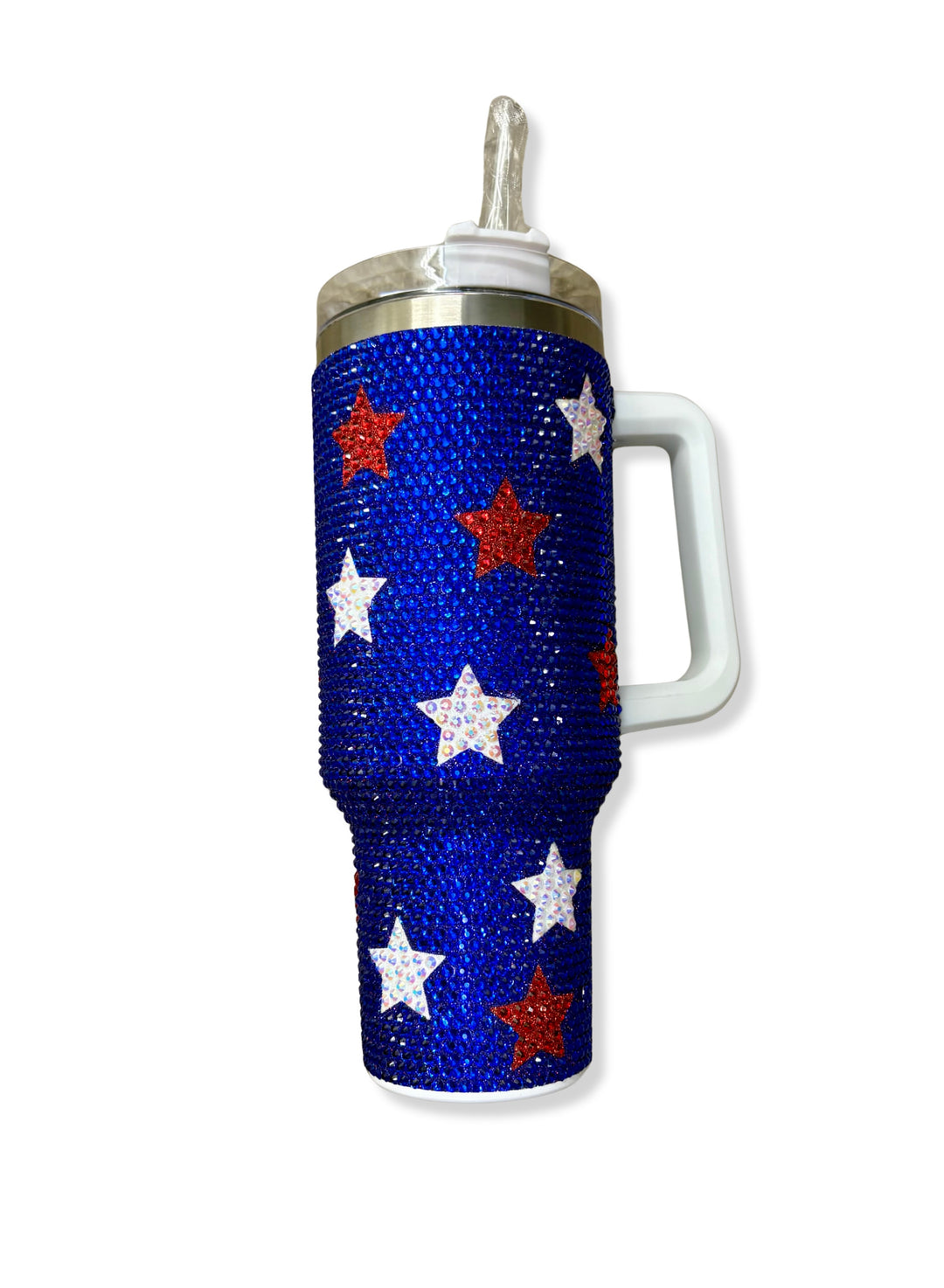 Blinged Out Tumbler w/ Handle-12-Gifts-Misc-Krista Anne's Boutique, Women's Fashion and Accessories Located in Oklahoma City, OK and Black Mountain, NC