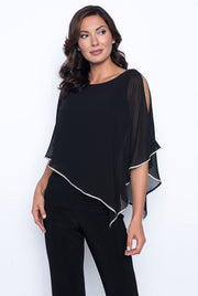 185420 - Top with Draped Overlay
