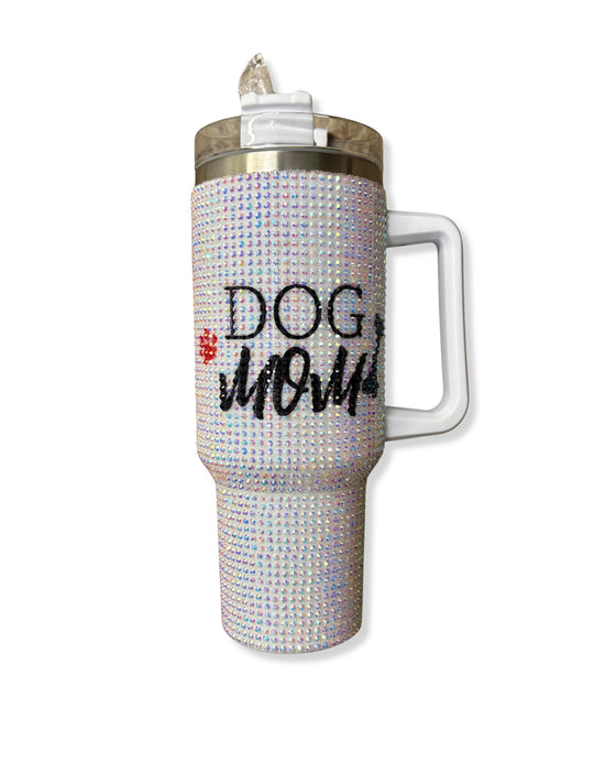 Blinged Out Tumbler w/ Handle-12-Gifts-Misc-Krista Anne's Boutique, Women's Fashion and Accessories Located in Oklahoma City, OK and Black Mountain, NC