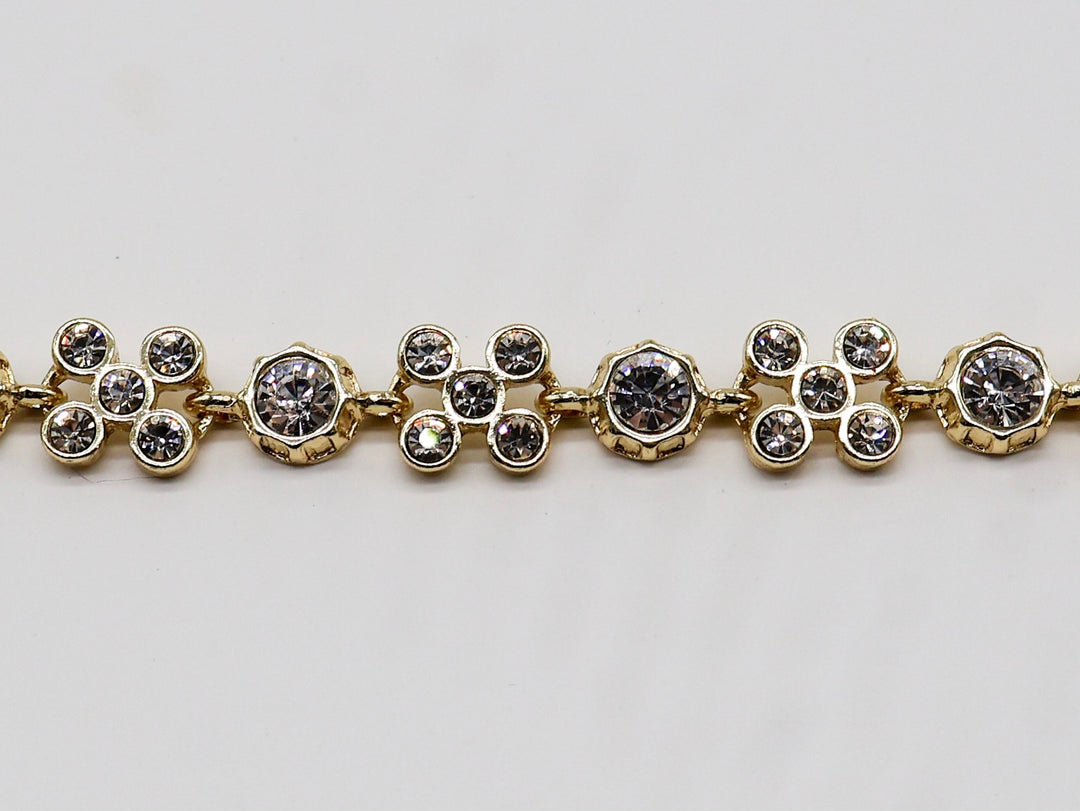 BW-25-CZ - Crystal Clovers Bracelet-10-Jewelry-Michele Busch Jewelry-Krista Anne's Boutique, Women's Fashion and Accessories Located in Oklahoma City, OK and Black Mountain, NC
