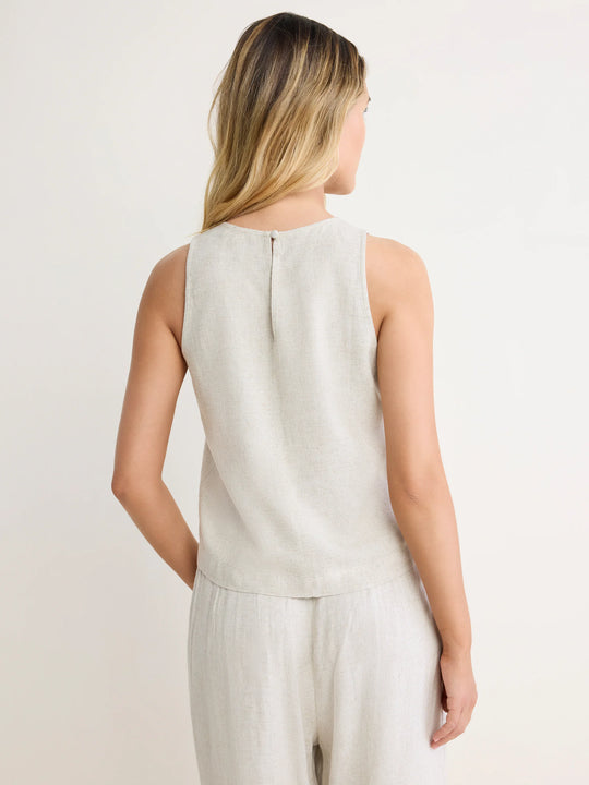 BNZM263616 - Linen Blend Stevie Tank-03-Tees/Tanks-Nic+Zoe-Krista Anne's Boutique, Women's Fashion and Accessories Located in Oklahoma City, OK and Black Mountain, NC