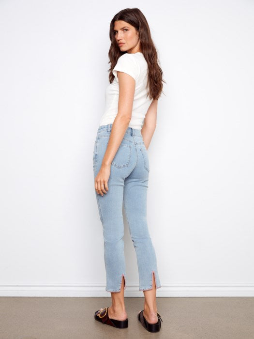 C5776 - Slim Leg Jeans With Blanket Stitch Hem-04-Bottoms-Charlie B.-Krista Anne's Boutique, Women's Fashion and Accessories Located in Oklahoma City, OK and Black Mountain, NC