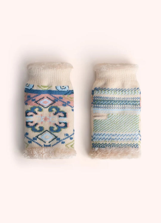 COS146 - Scandi Cozy Wrist Warmers-09-Accessories-Powder-Krista Anne's Boutique, Women's Fashion and Accessories Located in Oklahoma City, OK and Black Mountain, NC