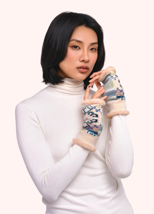 COS146 - Scandi Cozy Wrist Warmers-09-Accessories-Powder-Krista Anne's Boutique, Women's Fashion and Accessories Located in Oklahoma City, OK and Black Mountain, NC
