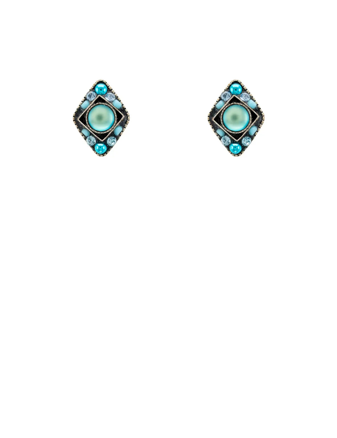 E697P-LB - Moonlight Stud Architectural Diamond Post Earring-10-Jewelry-Firefly Mosaic Jewelry-Krista Anne's Boutique, Women's Fashion and Accessories Located in Oklahoma City, OK and Black Mountain, NC
