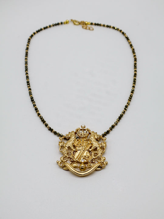 NW-25-147 - Family Crest Necklace-10-Jewelry-Michele Busch Jewelry-Krista Anne's Boutique, Women's Fashion and Accessories Located in Oklahoma City, OK and Black Mountain, NC
