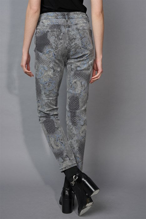F6067XJ - Printed Skinny Jean-04-Bottoms-Picadilly-Krista Anne's Boutique, Women's Fashion and Accessories Located in Oklahoma City, OK and Black Mountain, NC