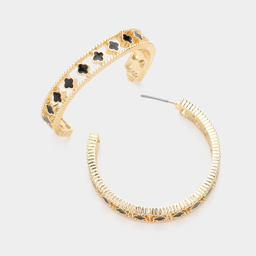 FE336 - Annabelle Hoop Earrings-10-Jewelry-Wona Trading, Inc.-Krista Anne's Boutique, Women's Fashion and Accessories Located in Oklahoma City, OK and Black Mountain, NC