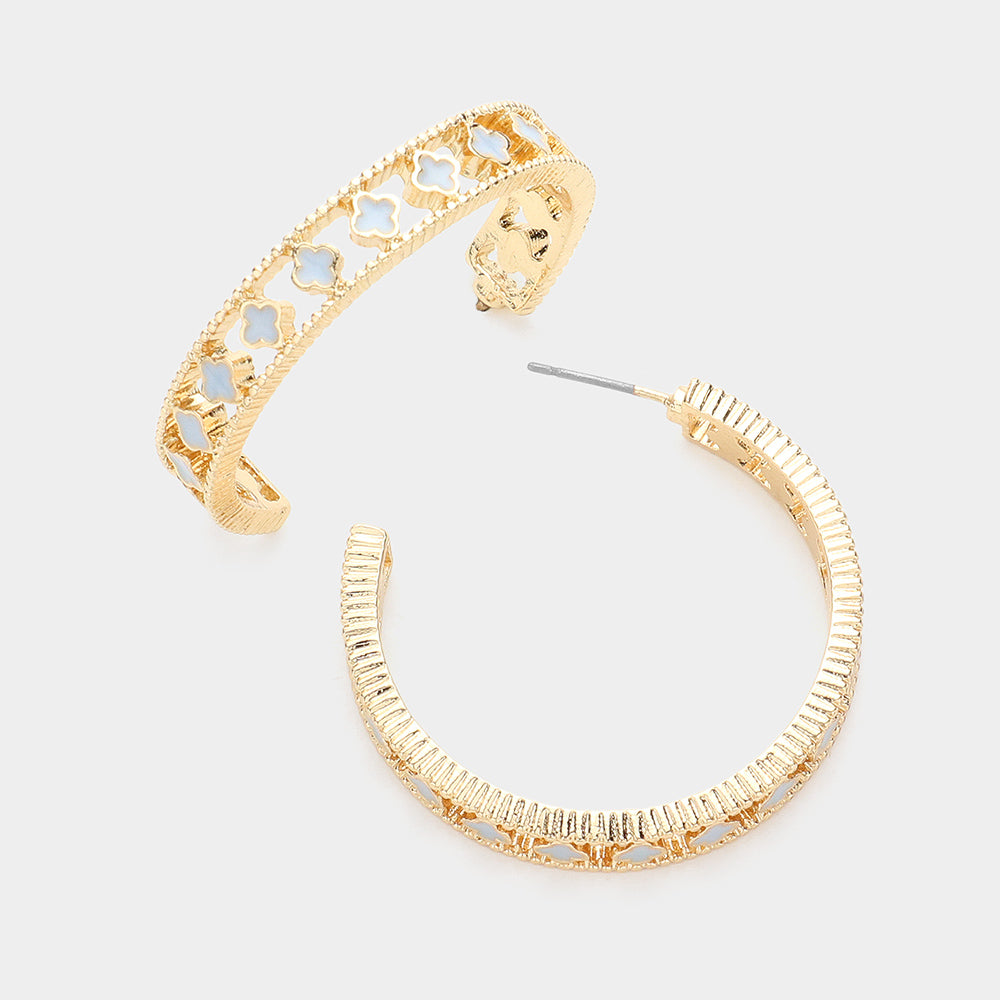 FE336 - Annabelle Hoop Earrings-10-Jewelry-Wona Trading, Inc.-Krista Anne's Boutique, Women's Fashion and Accessories Located in Oklahoma City, OK and Black Mountain, NC