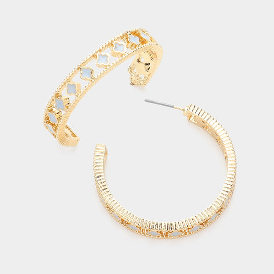 FE336 - Annabelle Hoop Earrings-10-Jewelry-Wona Trading, Inc.-Krista Anne's Boutique, Women's Fashion and Accessories Located in Oklahoma City, OK and Black Mountain, NC