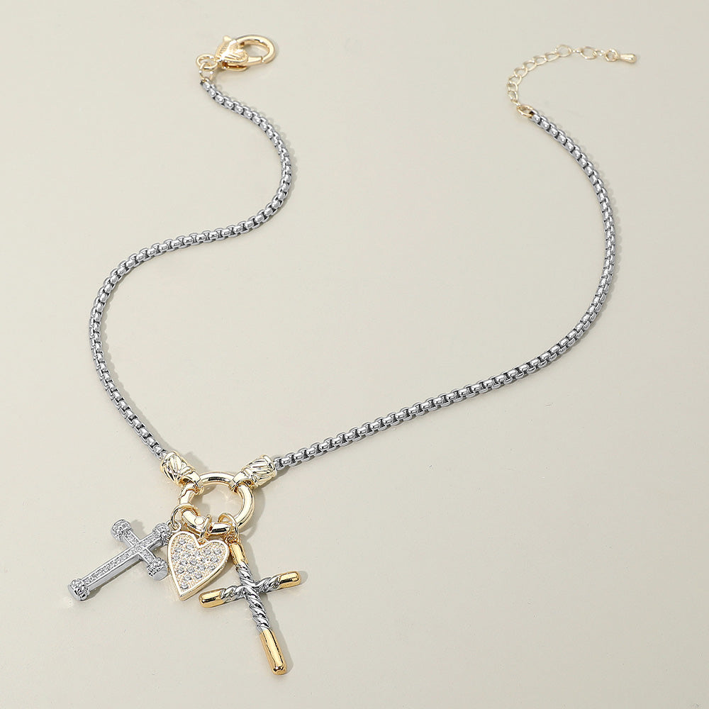 FN1414 - Faith & Grace Charm Necklace-10-Jewelry-Wona Trading, Inc.-Krista Anne's Boutique, Women's Fashion and Accessories Located in Oklahoma City, OK and Black Mountain, NC