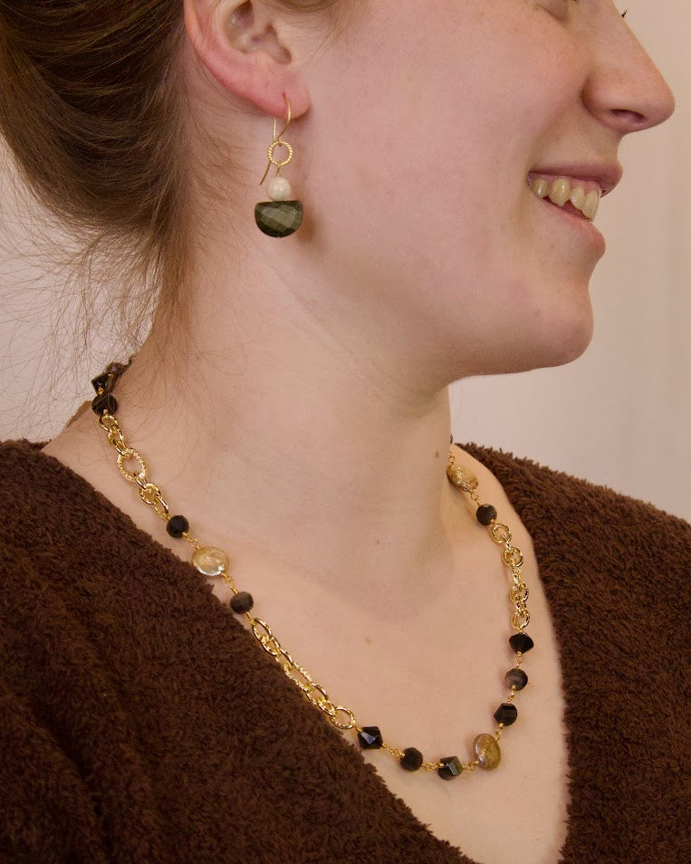 EW-25-83 - Sabine Stone Drop Earrings-10-Jewelry-Michele Busch Jewelry-Krista Anne's Boutique, Women's Fashion and Accessories Located in Oklahoma City, OK and Black Mountain, NC