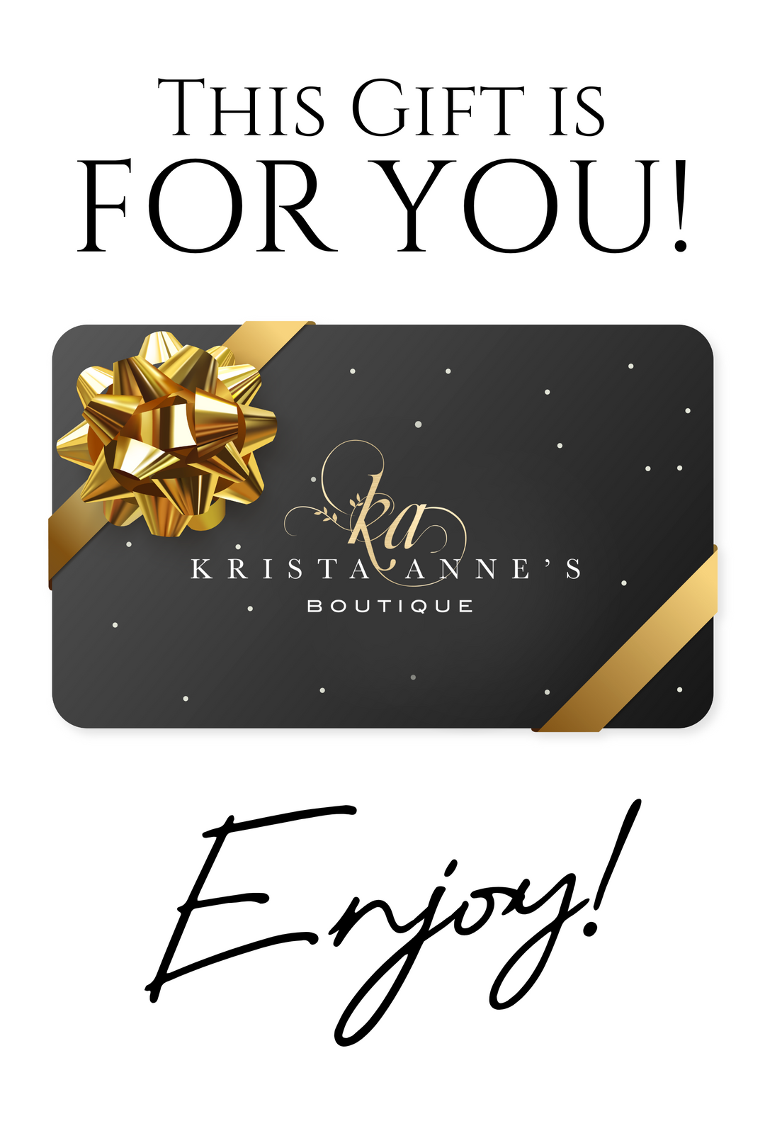 Krista Anne's Gift Card-12-Gifts-Krista Anne's-Krista Anne's Boutique, Women's Fashion and Accessories Located in Oklahoma City, OK and Black Mountain, NC