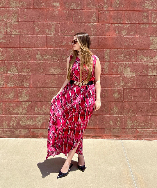 BL-14P/B-324D/NC - Long V-Neck Tank Dress-06-Dresses/Jumpsuits-Apny Apparel Inc-Krista Anne's Boutique, Women's Fashion and Accessories Located in Oklahoma City, OK and Black Mountain, NC