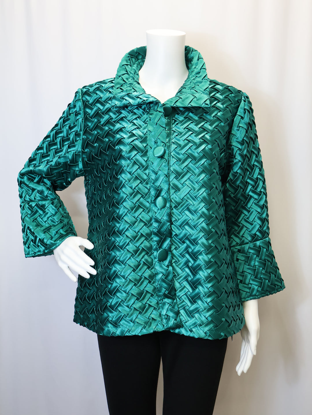 CS1-10 - Ribbon Weave Jacket-01-Jackets/Blazers-Weavz-Krista Anne's Boutique, Women's Fashion and Accessories Located in Oklahoma City, OK and Black Mountain, NC