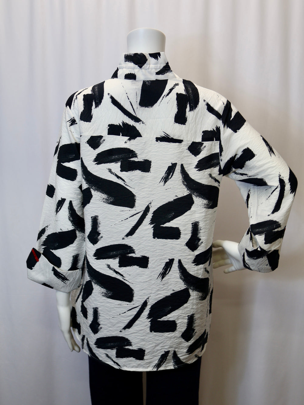 25535 - Red Piano Button Shirt-02-Tops/Blouses-Shana-Krista Anne's Boutique, Women's Fashion and Accessories Located in Oklahoma City, OK and Black Mountain, NC