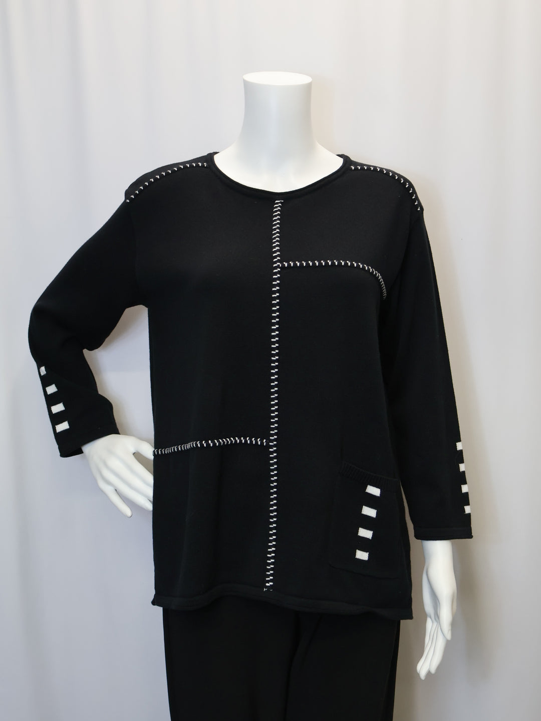 25728 - Cotton Scoop Neck Sweater-05-Sweaters-Shana-Krista Anne's Boutique, Women's Fashion and Accessories Located in Oklahoma City, OK and Black Mountain, NC