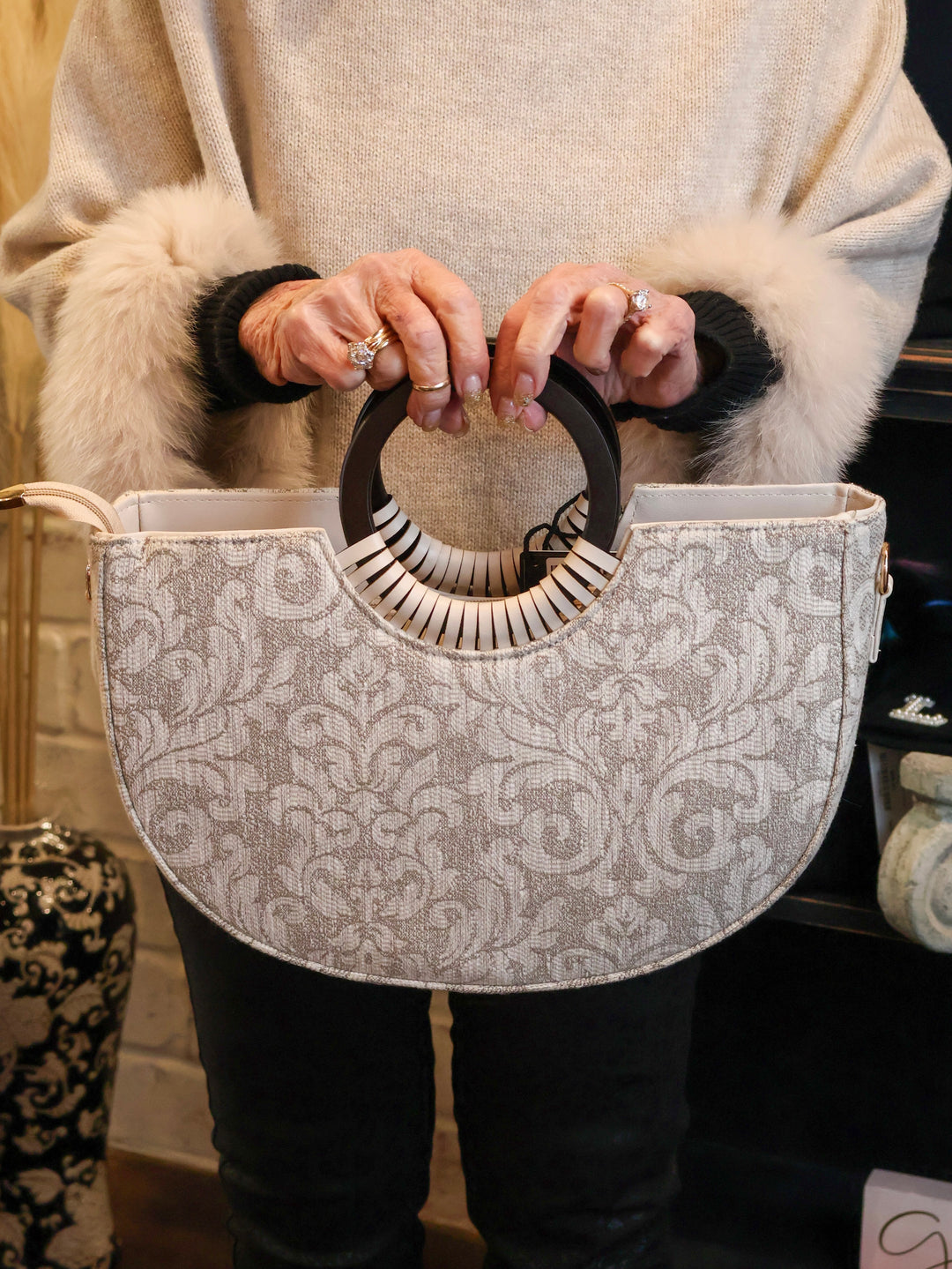 BG:1058 - The Modern Heirloom Clutch-09-Accessories-Vintage Decor Inc.-Krista Anne's Boutique, Women's Fashion and Accessories Located in Oklahoma City, OK and Black Mountain, NC