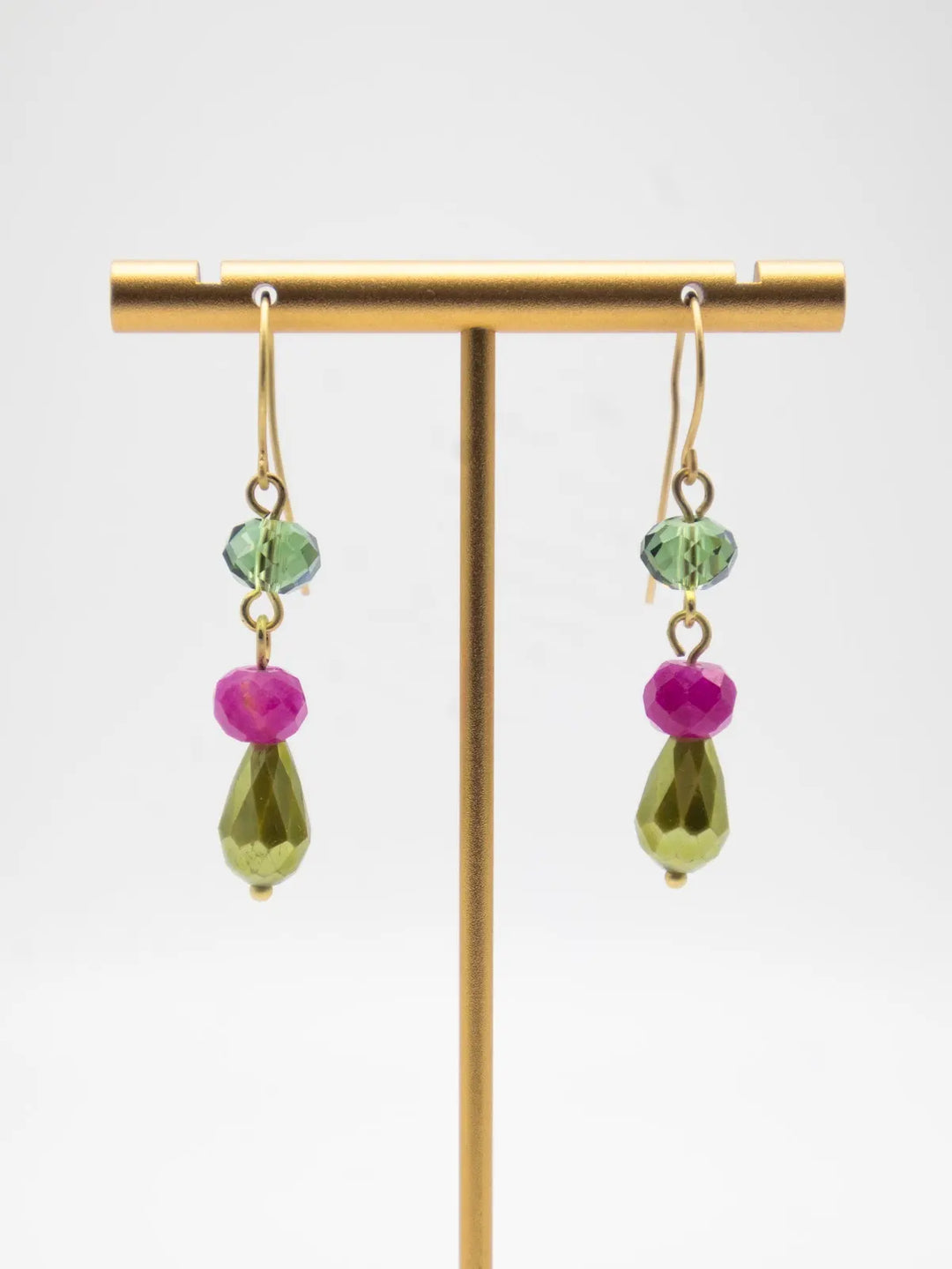 EW-25-75 - Beaded Drop Earrings-10-Jewelry-Michele Busch Jewelry-Krista Anne's Boutique, Women's Fashion and Accessories Located in Oklahoma City, OK and Black Mountain, NC