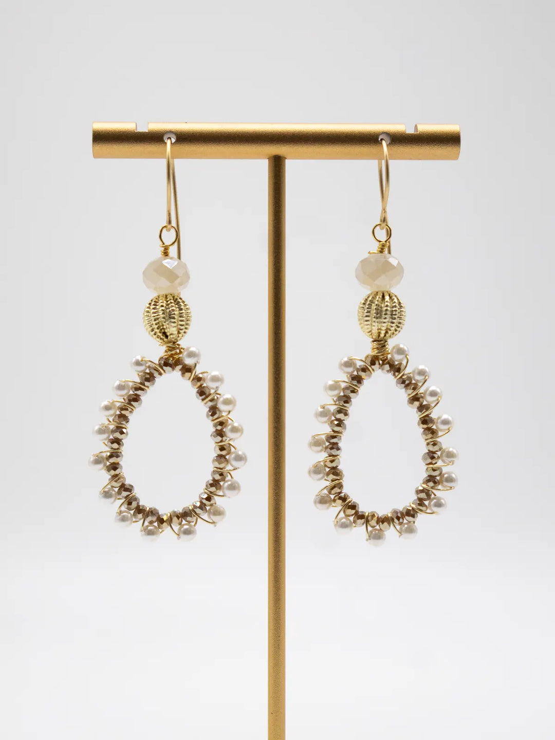 EW-25-61 - Pearl Earrings-10-Jewelry-Michele Busch Jewelry-Krista Anne's Boutique, Women's Fashion and Accessories Located in Oklahoma City, OK and Black Mountain, NC
