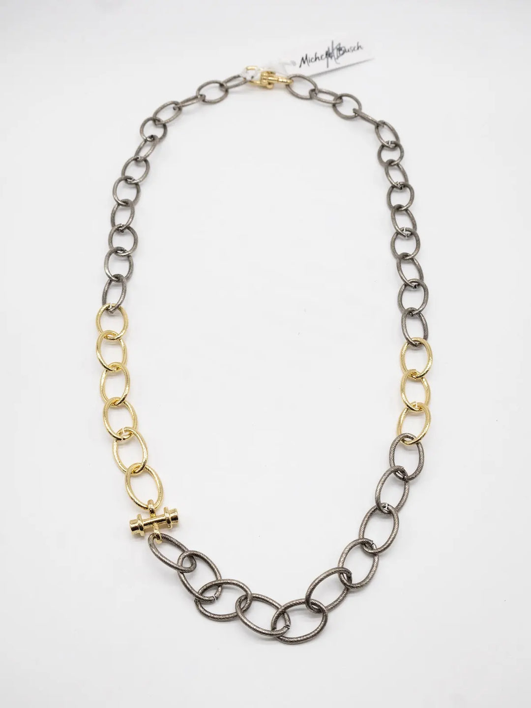 NT-26-83 - Mixed Metal Chain Necklace-10-Jewelry-Michele Busch Jewelry-Krista Anne's Boutique, Women's Fashion and Accessories Located in Oklahoma City, OK and Black Mountain, NC