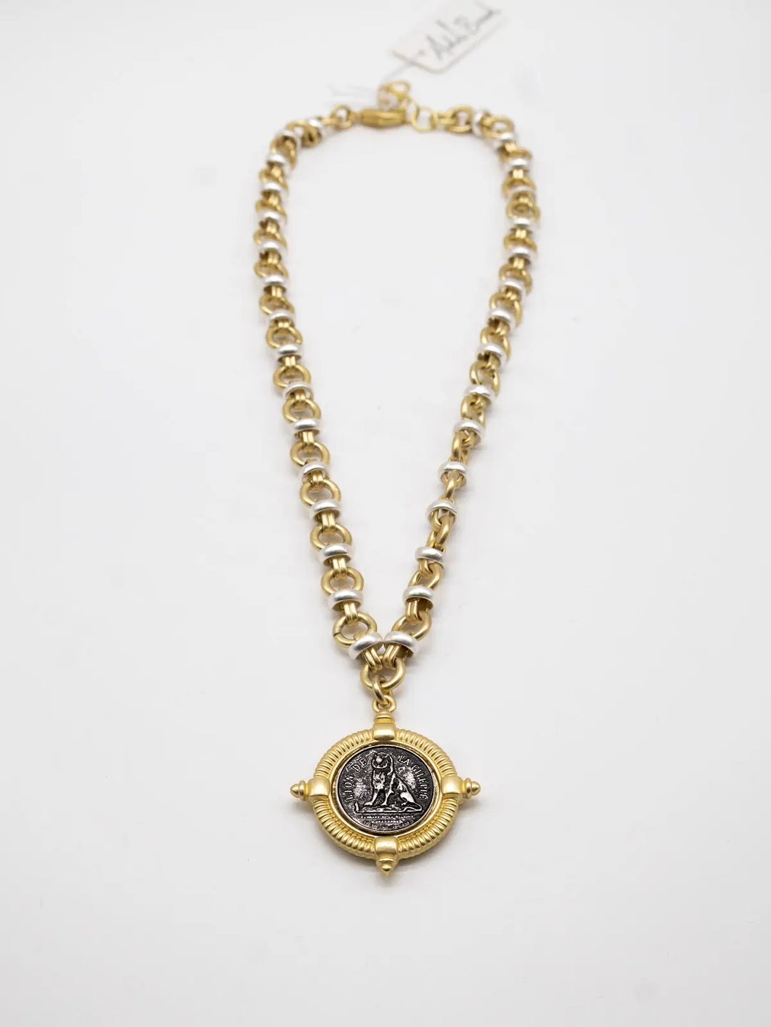 NW-26-39 - Lion Coin Necklace-10-Jewelry-Michele Busch Jewelry-Krista Anne's Boutique, Women's Fashion and Accessories Located in Oklahoma City, OK and Black Mountain, NC