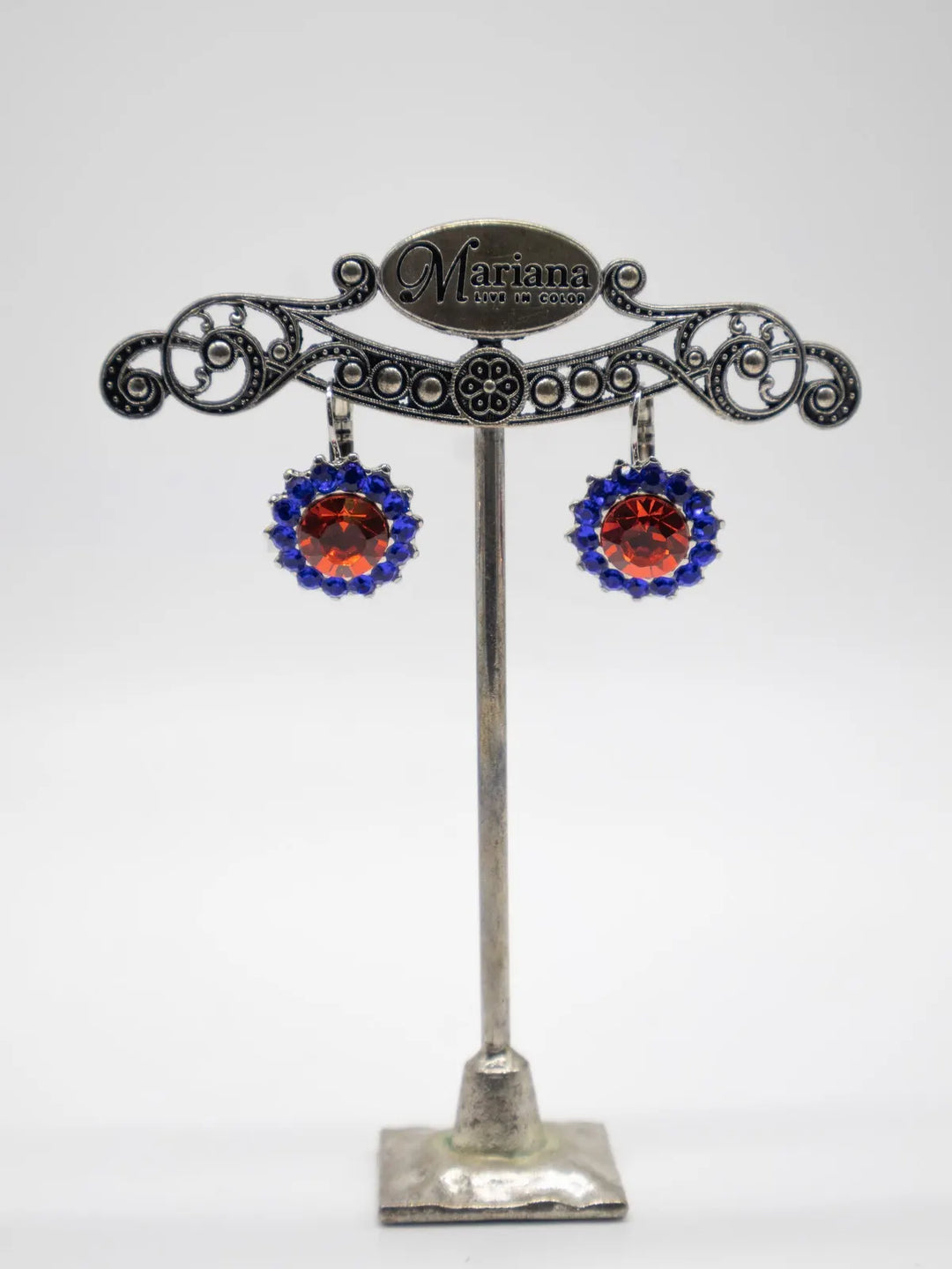 E-1317-888885-RO6 - Extra Luxurious Rosette Leverback Earrings-10-Jewelry-Mariana-Krista Anne's Boutique, Women's Fashion and Accessories Located in Oklahoma City, OK and Black Mountain, NC