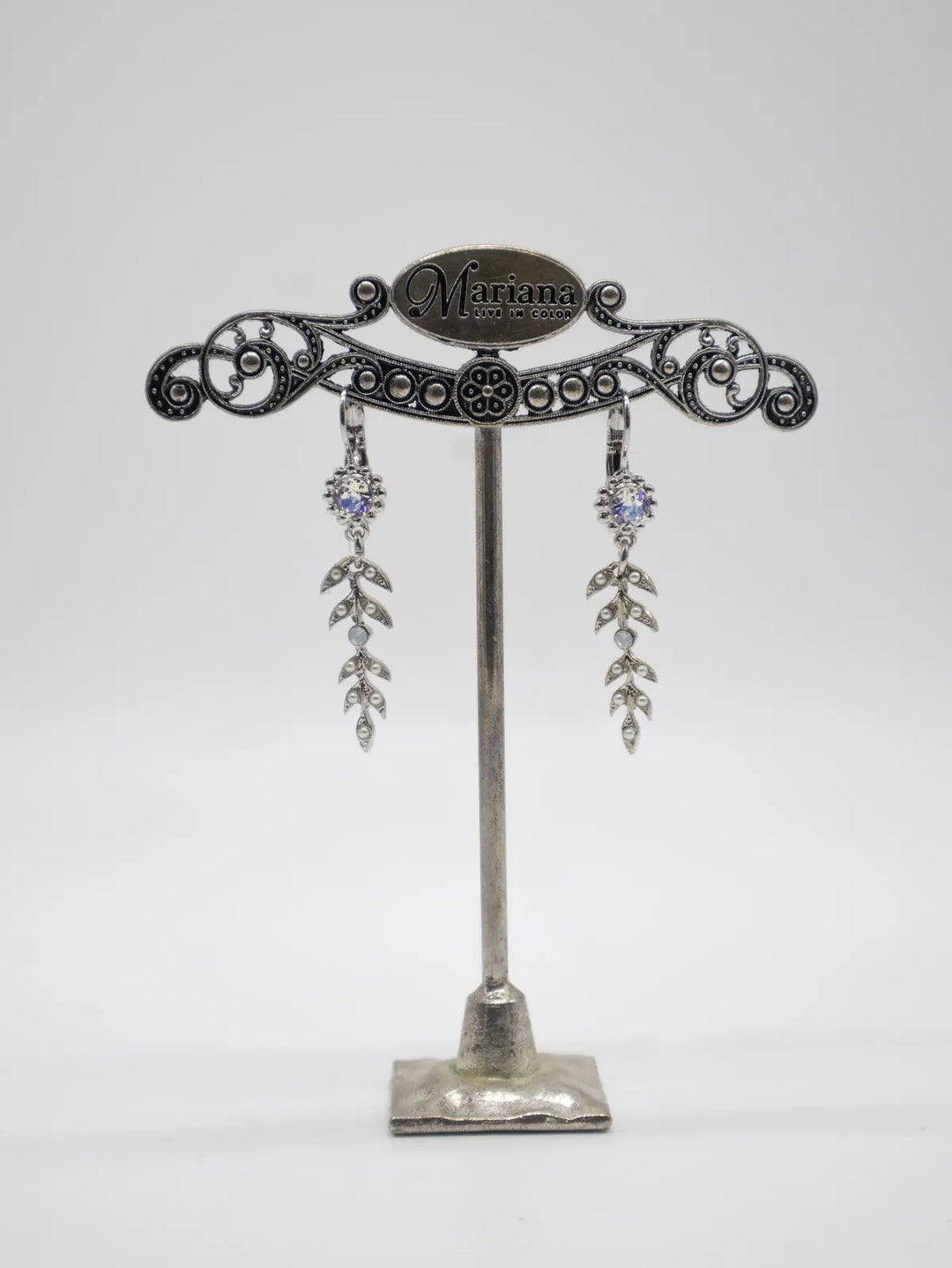 E-1628/2-2340-RO6 - Vine Leverback Earrings-10-Jewelry-Mariana-Krista Anne's Boutique, Women's Fashion and Accessories Located in Oklahoma City, OK and Black Mountain, NC