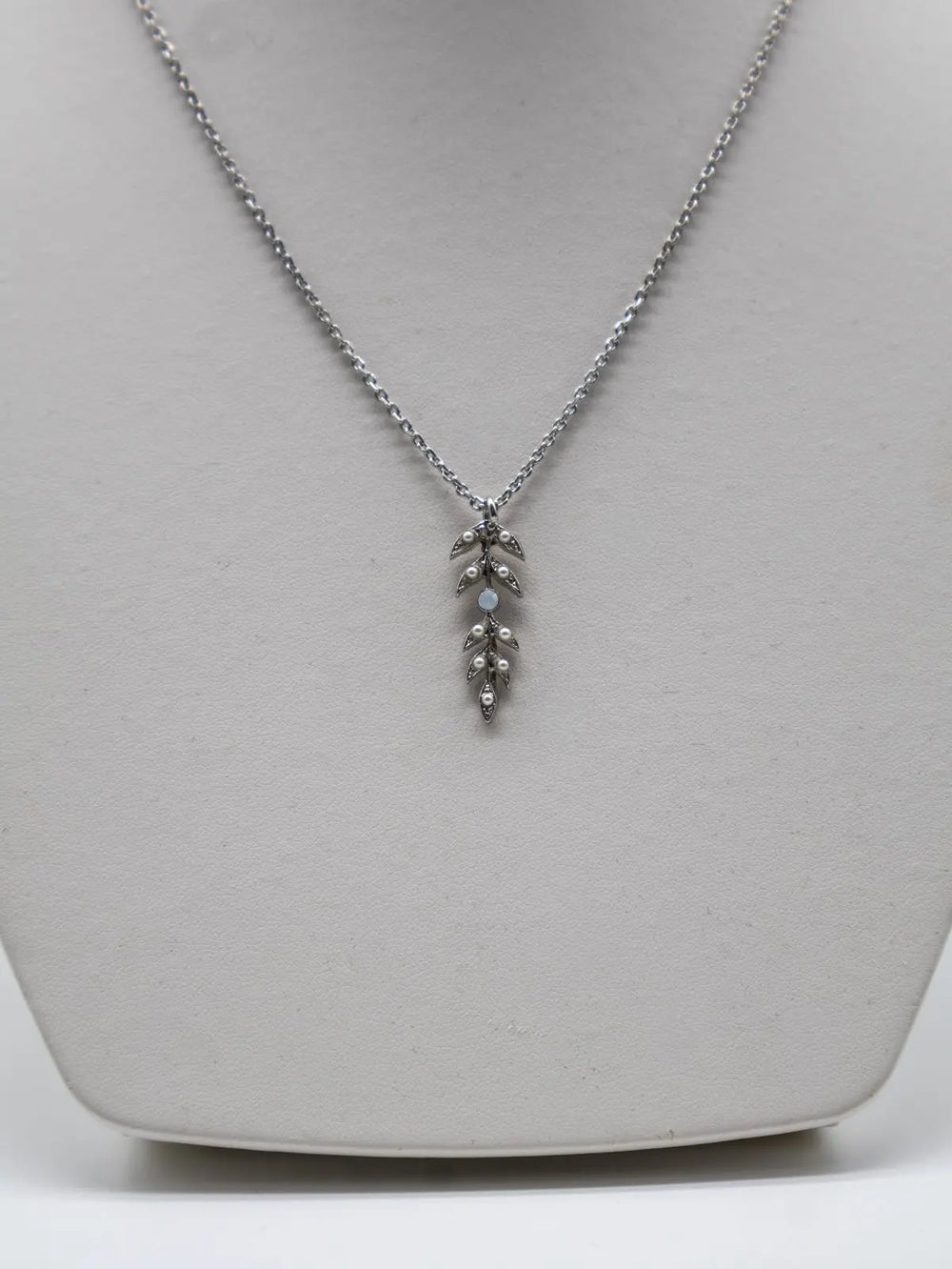 N-5628/3-2340-RO - Leaf Drop Necklace-10-Jewelry-Mariana-Krista Anne's Boutique, Women's Fashion and Accessories Located in Oklahoma City, OK and Black Mountain, NC