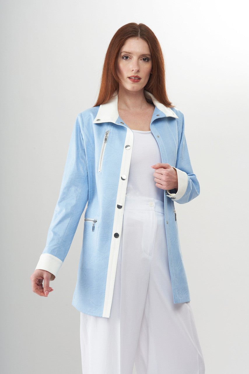 BCJ1826FPC - Faux Vegan Leather Long Jacket-01-Jackets/Blazers-Insight-Krista Anne's Boutique, Women's Fashion and Accessories Located in Oklahoma City, OK and Black Mountain, NC