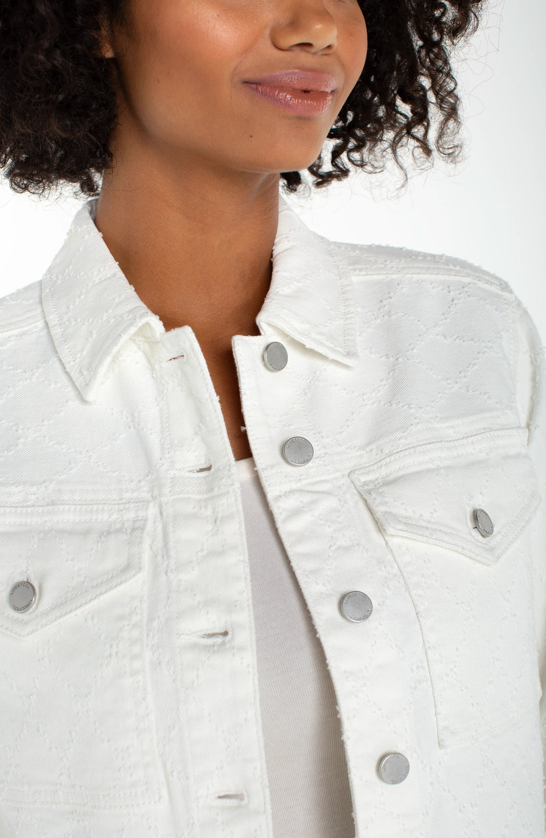 LM1C94WPD - Cropped Jacket w/ Cuffed Sleeves-01-Jackets/Blazers-Liverpool-Krista Anne's Boutique, Women's Fashion and Accessories Located in Oklahoma City, OK and Black Mountain, NC