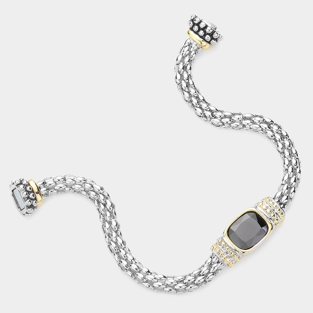 MGB035 - Midnight CZ Magnetic Bracelet-10-Jewelry-Wona Trading, Inc.-Krista Anne's Boutique, Women's Fashion and Accessories Located in Oklahoma City, OK and Black Mountain, NC