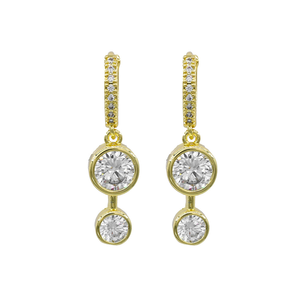 MSE5608 - Double Drop Crystal Earrings