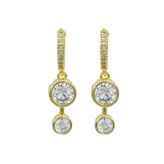 MSE5608 - Double Drop Crystal Earrings