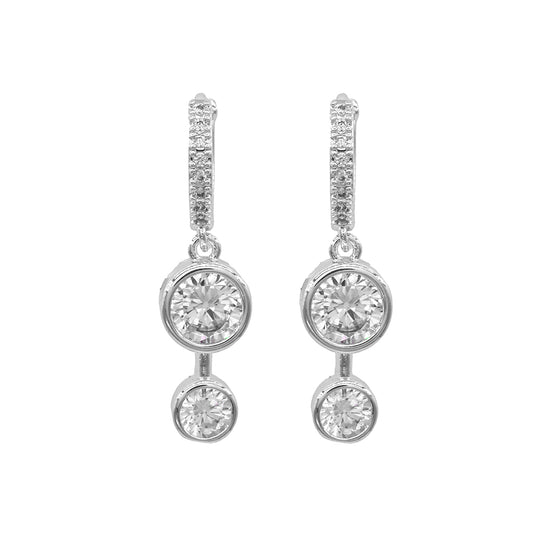 MSE5608 - Double Drop Crystal Earrings