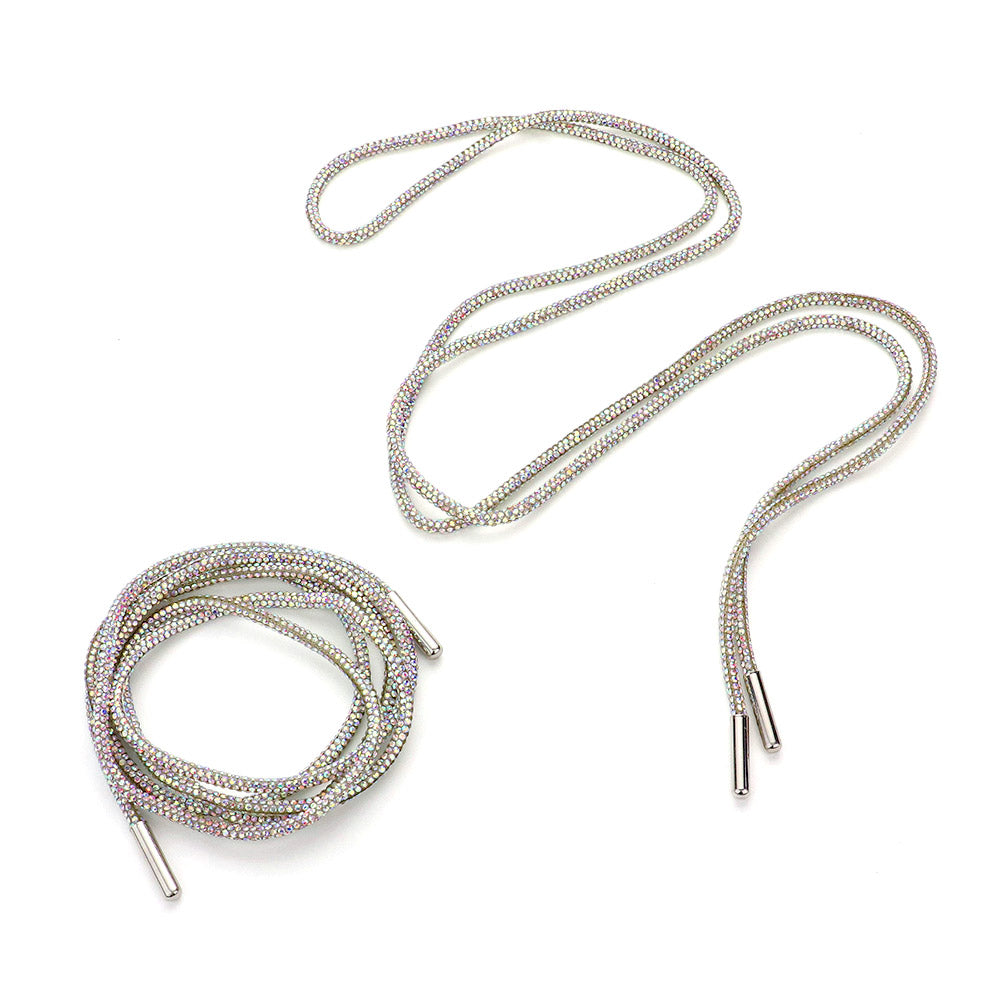 MSMSL - Rhinestone Laces-09-Accessories-Wona Trading, Inc.-Krista Anne's Boutique, Women's Fashion and Accessories Located in Oklahoma City, OK and Black Mountain, NC